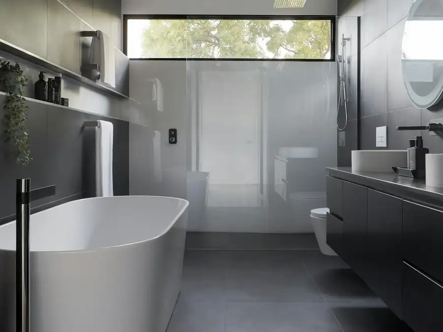 Modern bathroom after cleaning