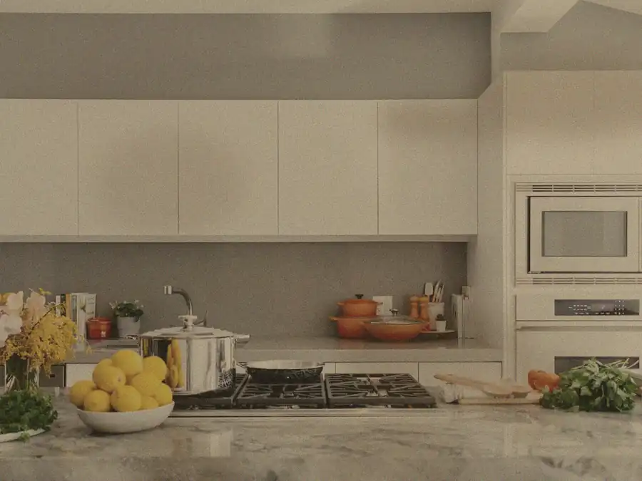 Kitchen before cleaning