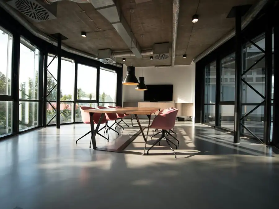 Meeting room after cleaning