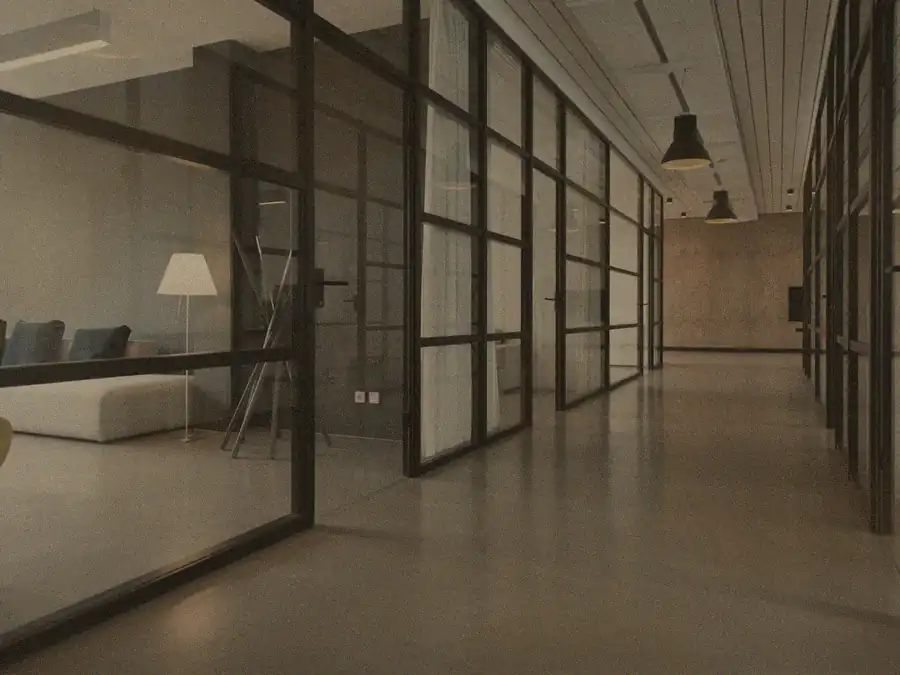 Office before cleaning
